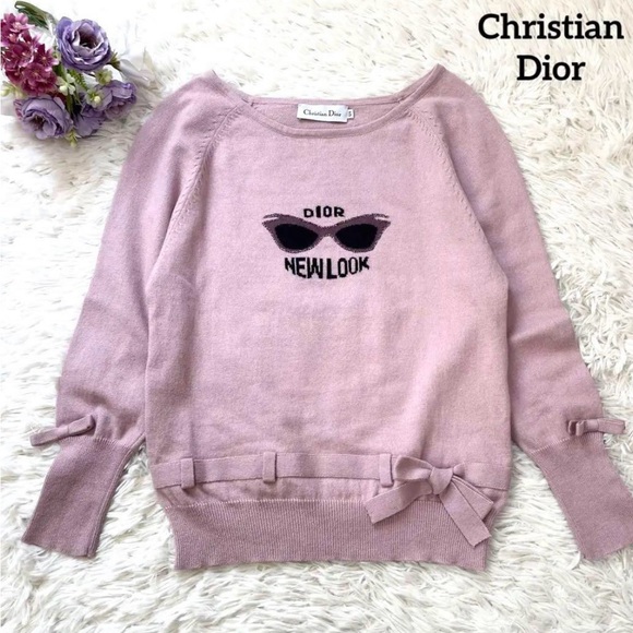 Pink dior sweater hot sale